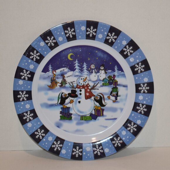Other - Very Cute Snowman Christmas Plastic Plate